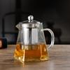Bule de Vidro Resistência a Altas Temperaturas Resistência ao Calor Coador de Chá Tanque Interno Pote Quadrado Caneca Masculina Grande Capacidade Para Fazer Chá