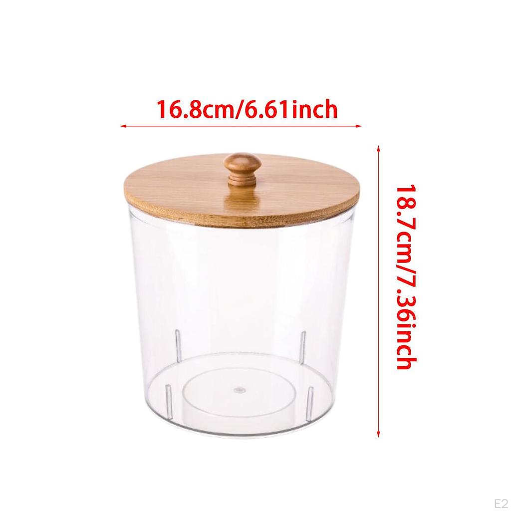 Cotton Swab Dispenser Organizer for Bathroom Countertop