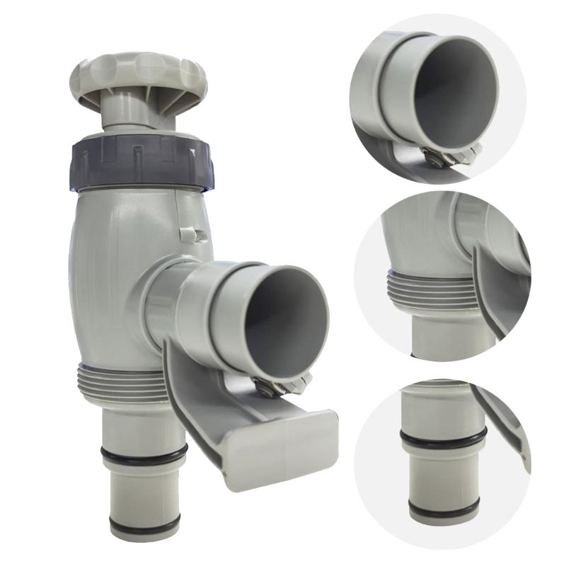 Efficient Water Flow Control Easy To Operate Plunger Valves with Holders for Ground Pool Hoses Pool Maintenance Solution