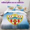 UD Almería Soccer Club Pattern Bedding,Quilt Set Quilt Cover Pillowcase Home Birthday Gift (1*duvet Cover+2*pillowcase,without Core)