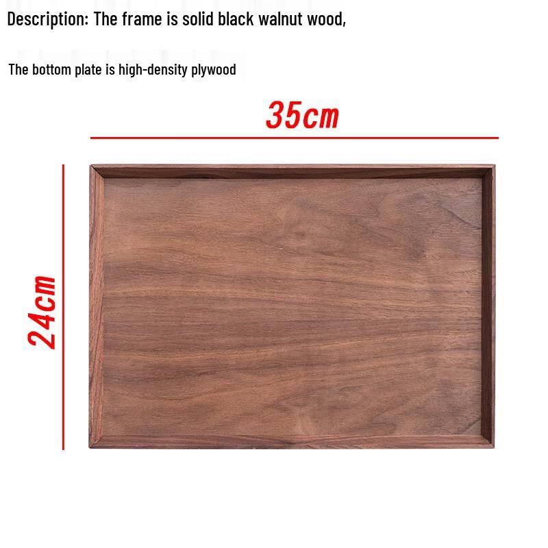 Dirian Black Walnut Solid Wood Serving Tray