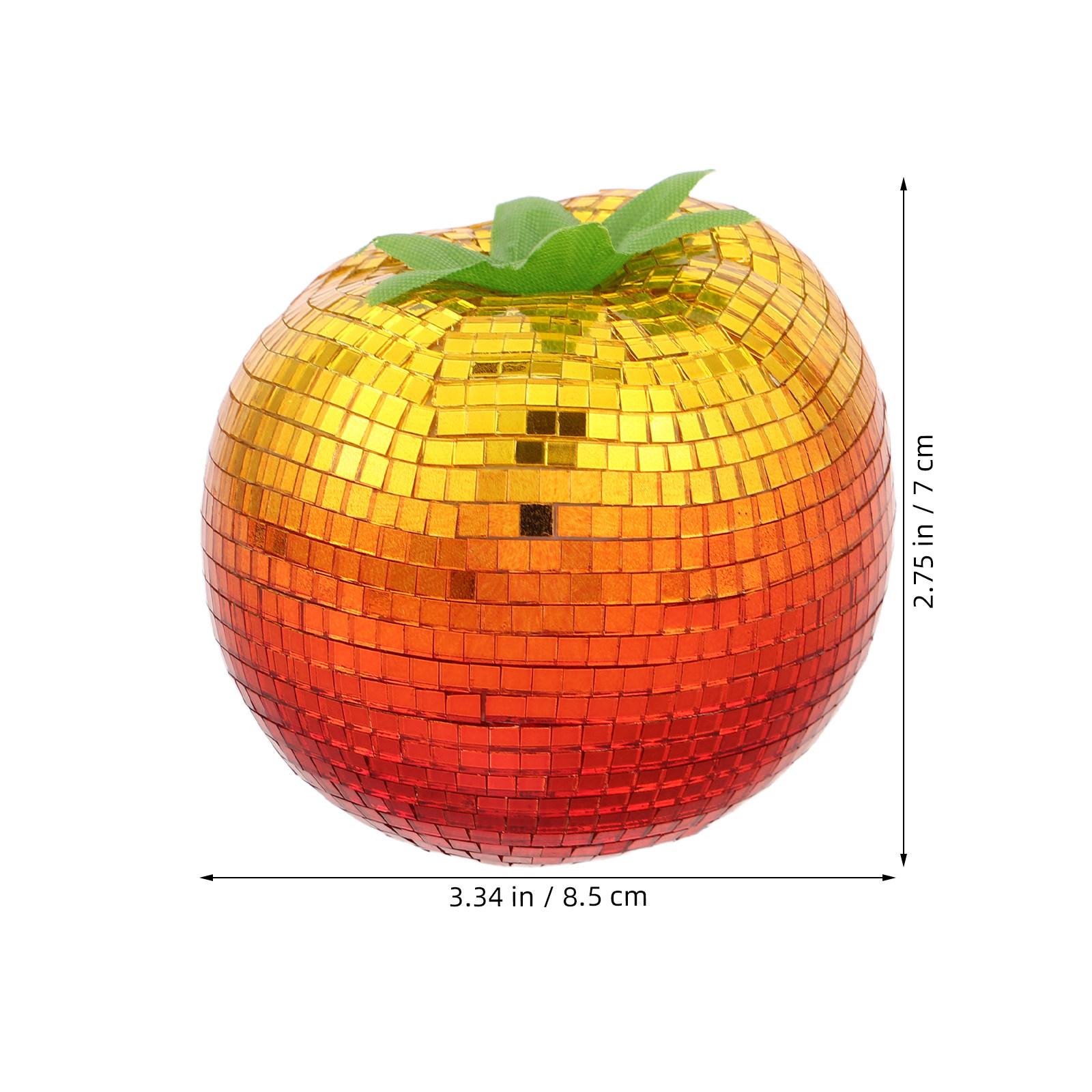 

Disco Reflective Pear Shaped Ball Party Wedding Table Centerpiece Retro 70S Disco Themed Fruit Decoration 10X8.5X8.5CM