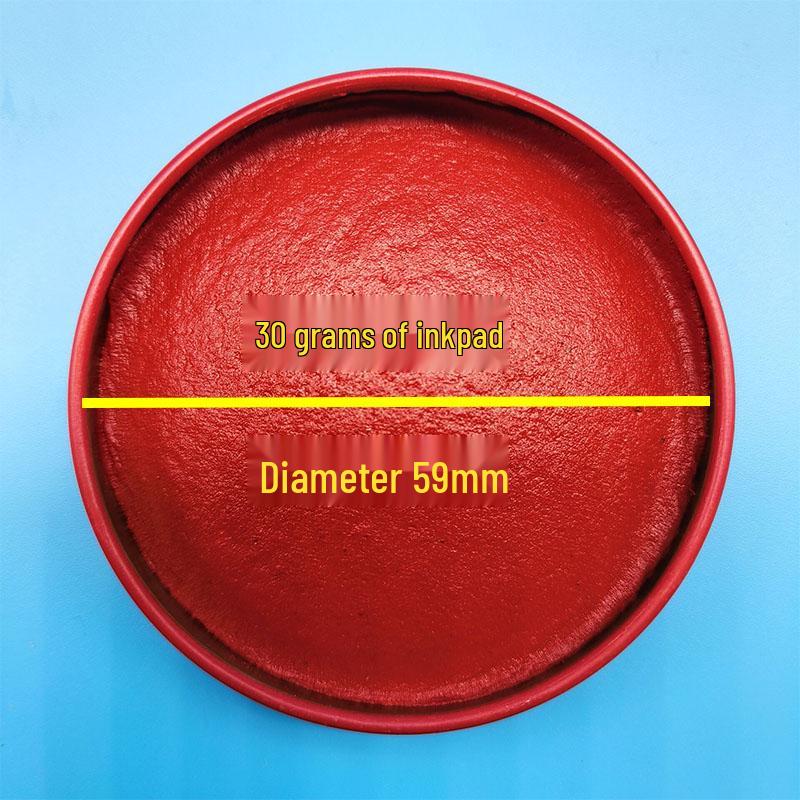 Free Shipping: 10 Red Portable Mini Inkpads for Fingerprint & Finance Use, 10g Each