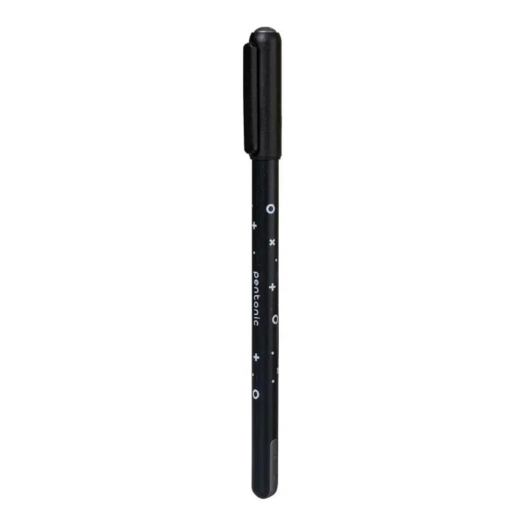 Pentonic Cipher 0.7mm Black Ink Ball Pen Smooth Writing for Office School Home Use Low Viscosity Ink Pack of 1 X 10pcs