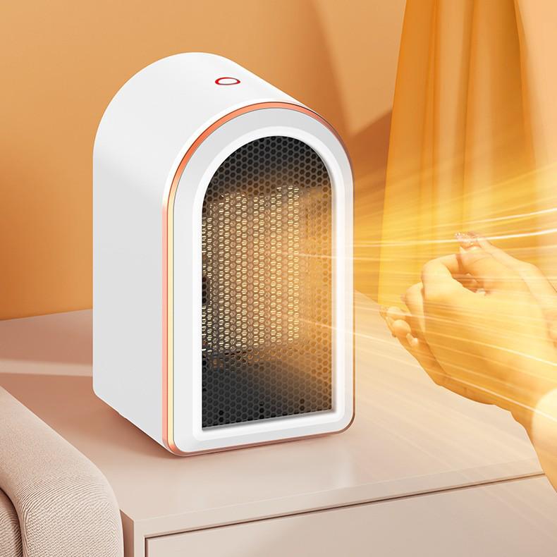 Compact Desktop Electric Heater for Bedroom - Portable Warm Air Heater