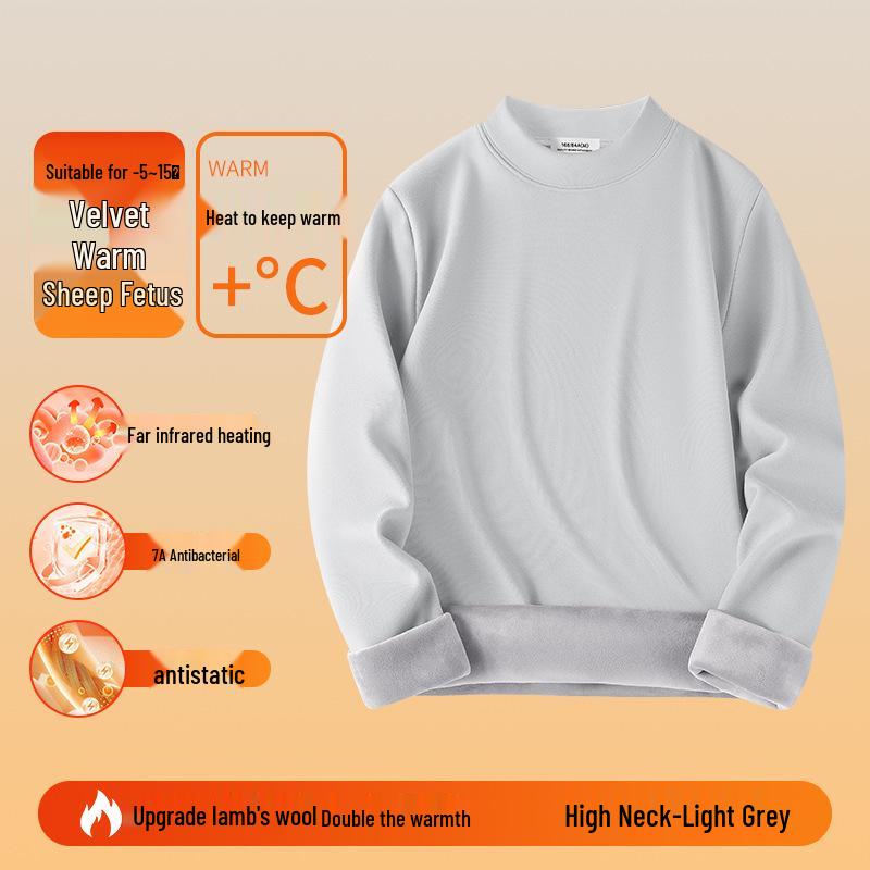 Men's Plush Double-Sided Long-Sleeve Thermal Base Layer Top