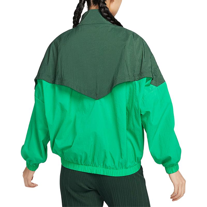 Nike Jackets Women's Green Stand Collar Moderate Other DM6186-323