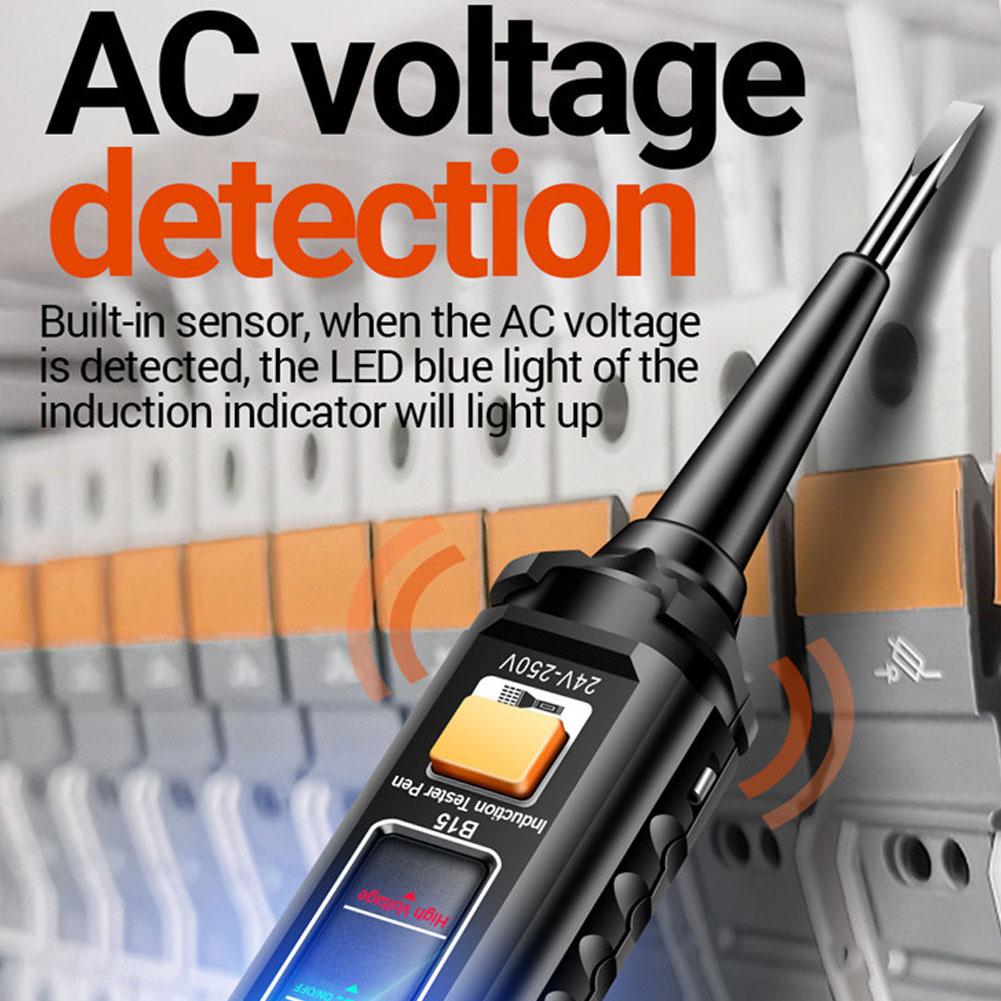 Multifunctional Tester Pen With Colored Light Voltage Detector Breakpoint Finder Electrician Special Testing Pen