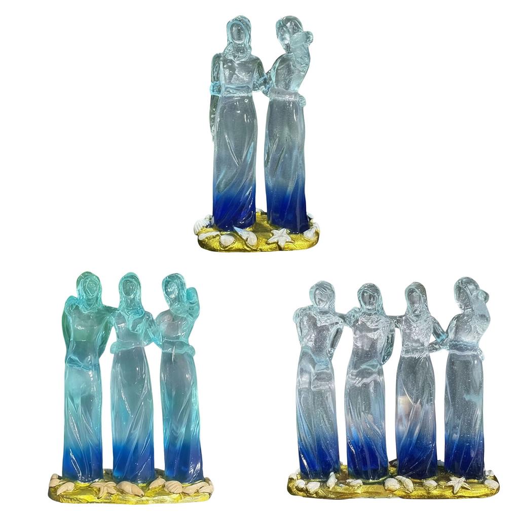 Harz Frauen Dekorative Skulpturen Feiert Freundschaften Schwestern Skulptur für Beste Freundin Bestie Geschenk