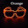 New Plastic Mosaic Luminous Glasses Wireless Party Supplies Led Fluorescent Sunglasses Fun Neon Glasses