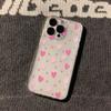 Luminous Love Print Clear Phone Case for iPhone 17 Pro Max 16 15 Pro 14 13 12 11 XR 17Air 16 Plus Silicone Cover