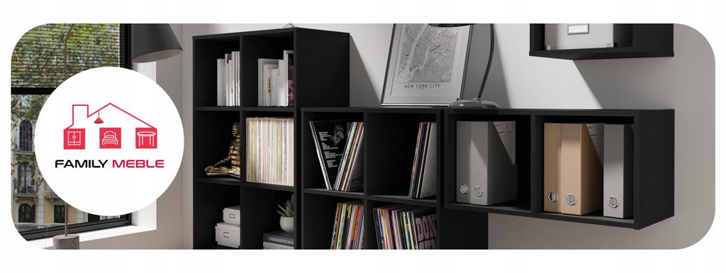 Regał półka organizer pojemnik stojak na płyty winylowe segregatory Cubo 1