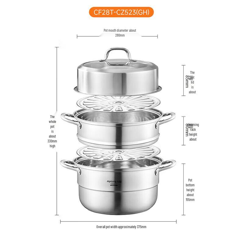 Joyoung 304 Edelstahl Dampfgarer