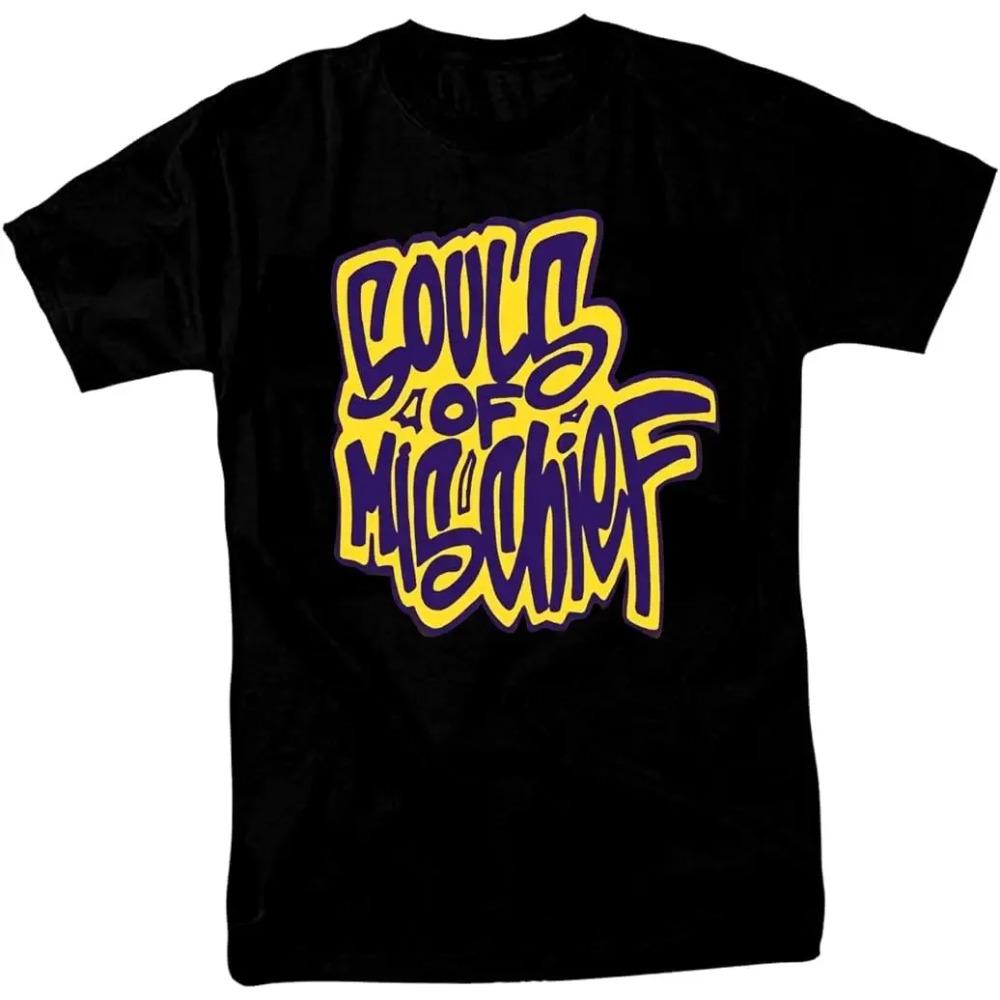 

XLUMIO Souls of Mischief Черная Повседневная Футболка с Коротким Рукавом и Круглым Вырезом для Мужчин XXXXXL чёрный