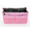 Sac de rangement - ANKKO - Organisateur - Souple - Zippée - Rose