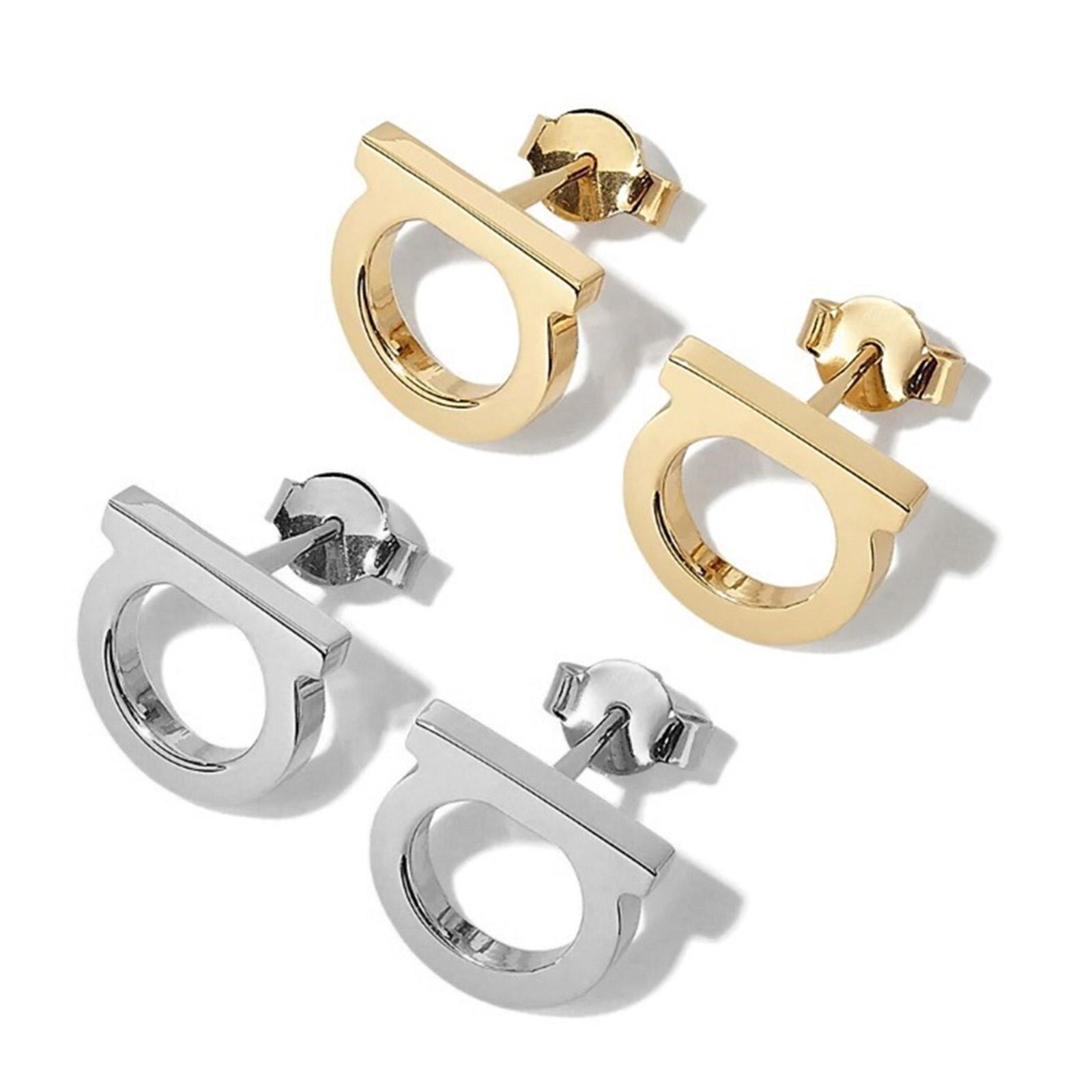 

Модные Прочные Серьги-пусеты из нержавеющей стали с инициалами Ежедневное украшение для модного дополнения любого случая