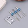 9 Groove Pintuck Presser Foot + 3 Pcs Double Head Sewing Machine Needles 3 Size 2/3/4Mm For Household Sewing Machine Accessories