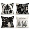 Christmas Tree Pillowcase Bedroom Sofa Cushion Cover 100% Polyester Living Room Cushion Pillowcase Home Decor