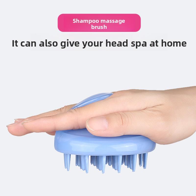 Household Head Shampoo Massage Brush Multifunctional Scalp Cleansing Massage Comb Plastic Handle Shampoo Bath Brush