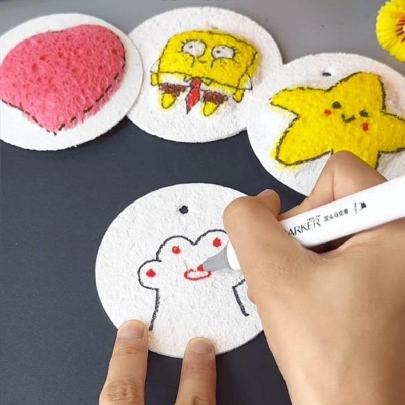10-40PCS Foam Texture Painting Creative Magic Three-dimensional Art Paper Children DIY Painting Educational Toy Manual Pinch Fun