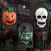 Spooky Sounds Skeleton Doorbell Glowing Ghost Festival Doorbell Halloween Door Bell  Carnival Party