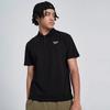 Reebok Solid Color Moisture Wicking Short Sleeve Polo Shirt Unisex Tops Black 24SRM403UGH0