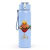 1PC Sacred Hearts JMN Floral 750ml Color Plastic Sports Water Bottle Leakproof Flip Straw Lid Suitable for Sports Office Home Use