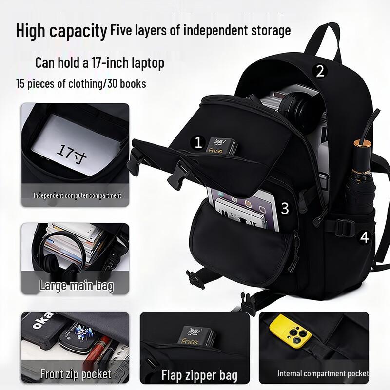 Warrior Men's Water-Repellent Laptop Backpack