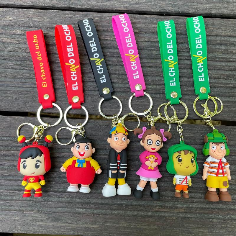 Nuovo Portachiavi Anime El Chavo Del Ocho Bambino Cartone Animato Ciondolo Bambola Portachiavi Borsa Portachiavi Auto llaveros Gioielli Divertenti Regalo per Amici
