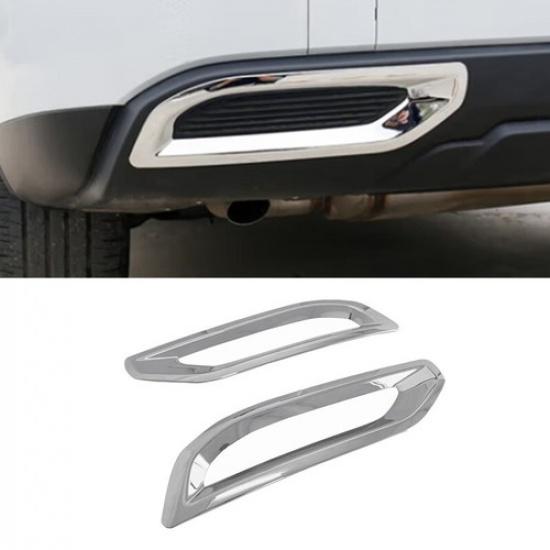 Chrome Rear Lower Fog Lamp Light Cover Trim For Mitsubishi Outlander 2022 2023