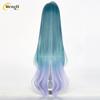 Game GEIM Vodyanitsa Long 98cm Mixed Color Cosplay Wig Heat Resistant Synthetic Hair Halloween Party Wigs +Free Wig Cap