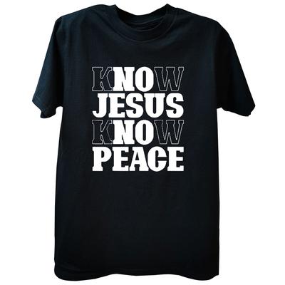 Ken Jezus Ken Vrede Religie God Christelijke Cadeaus T-shirt Geloof Gebed Streetwear Korte Mouw Redder Tops T-shirts Herenkleding