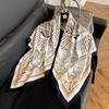 Large square scarf silk scarf women's new versatile spring and autumn winter high-end mother scarf shawl with shirt