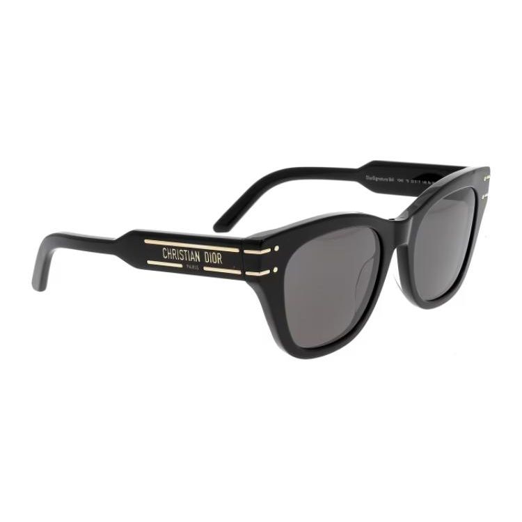 Dior Logo Cat Eye Sunglasses Men Sunglasses Black DIORSIGNATUREB4I