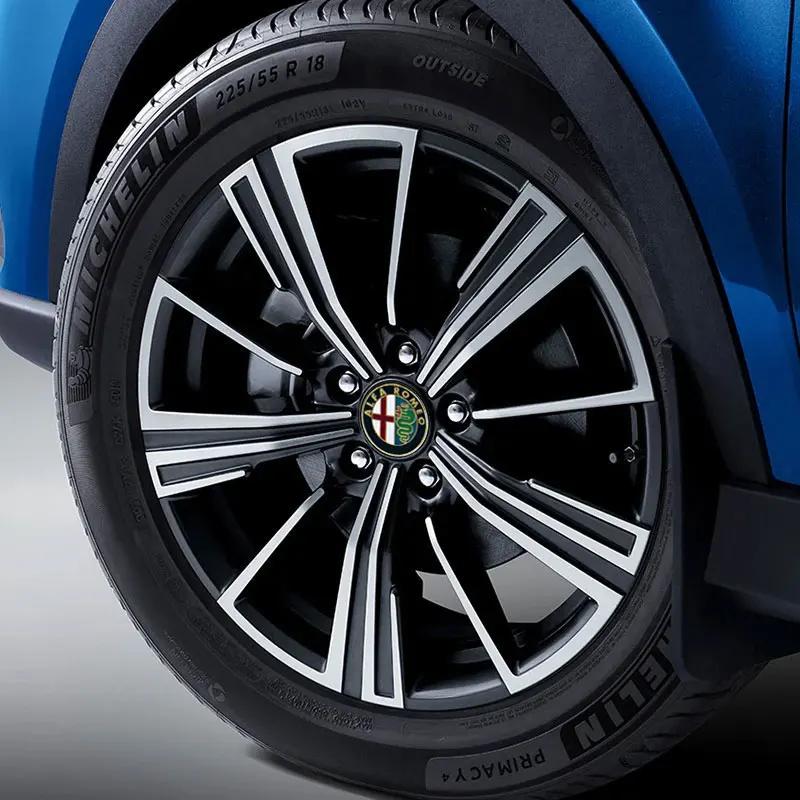 Hub Caps 56mm Wheel Covers Hub Cap Paster Car Protection Emblem Stickers For Alfa Romeo Giulietta 159 Mito Giulia Stelvio 147 Ac XGHIJ1