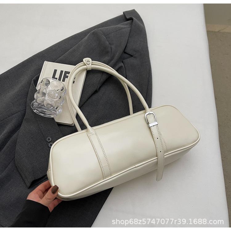 2025 New Underarm Bag Female Senmeng Fashion Niche Design Single Shoulder Handbag Women's French Baguette Bag