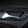4 pezzi adesivi per maniglia interna della porta dell'auto in fibra di carbonio per VW Golf 6 R MK6 08-12