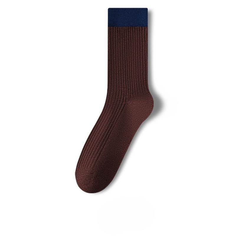 

Black Thigh-high Socks for Women s Autumn and Winter, Combined with Retro Half-calf Slimming Leg Mid-calf Spring and Autumn Long Socks 1 pair