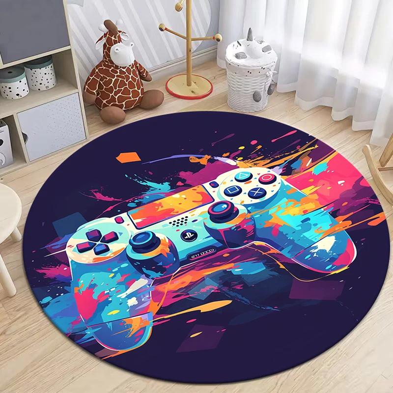Gamepad HD Printed Round Carpet.soft and Comfortable,exquisite, Living Room,bedroom,sofa,entry Door Mat.table,chair,gift,Rug