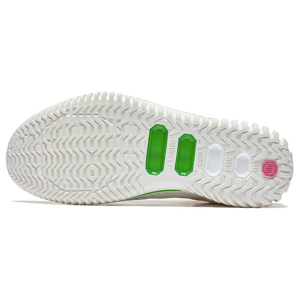 LiNing Badfive 3 Slip-Resistant Cushioning Abrasion-Resistant Mid-Top Basketball Shoes Men's White Yellow Pink ABFT005-8