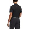 Adidas Colorblock Golf Sport Half-Zip Short Sleeve T-Shirt Men Tops Black HA3120