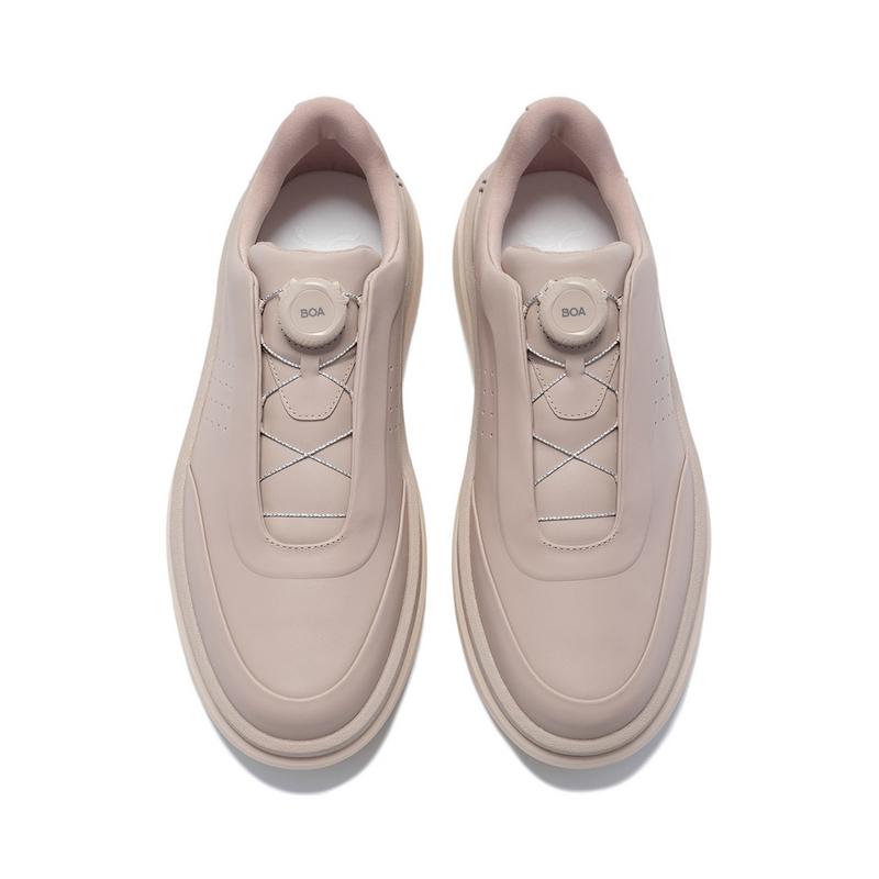 Li-Ning 1990 Commuter Series Leather Comfortable Versatile Non-Slip Wear-Resistant Low-Top Sneakers Men Sneakers Goat-Gray ALHU045-2