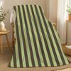 Vertikale Streifen Streifenmuster Überwurf 240g Flanell-Decke, geeignet für Sofas, Betten, Büros, exquisites Geschenk-Decken