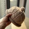 New Cute Little Fur Ball Niche Slim Woolen Hat for Women Autumn and Winter Warm Curled Landlord Hat Knitted Hat Versatile