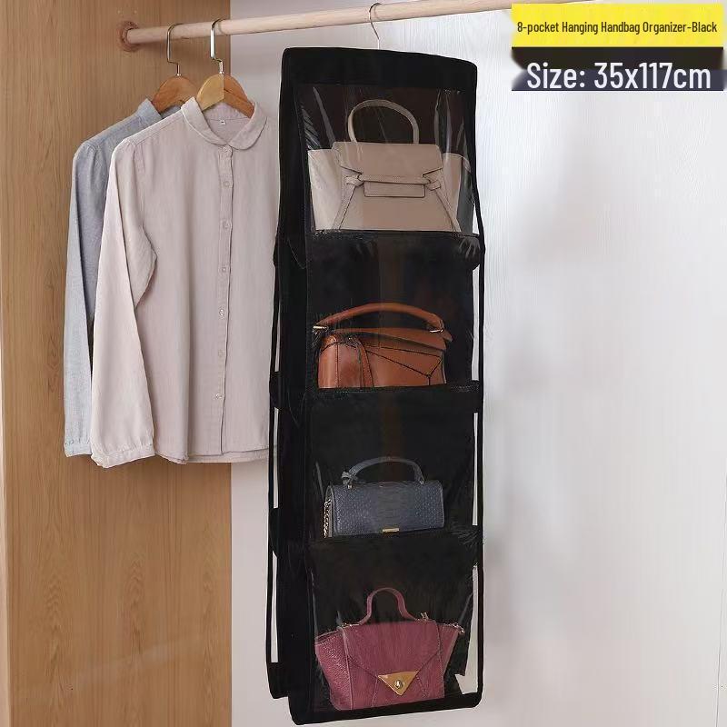 Double-Sided Hanging Fabric Storage Pouch for Wardrobe & Door