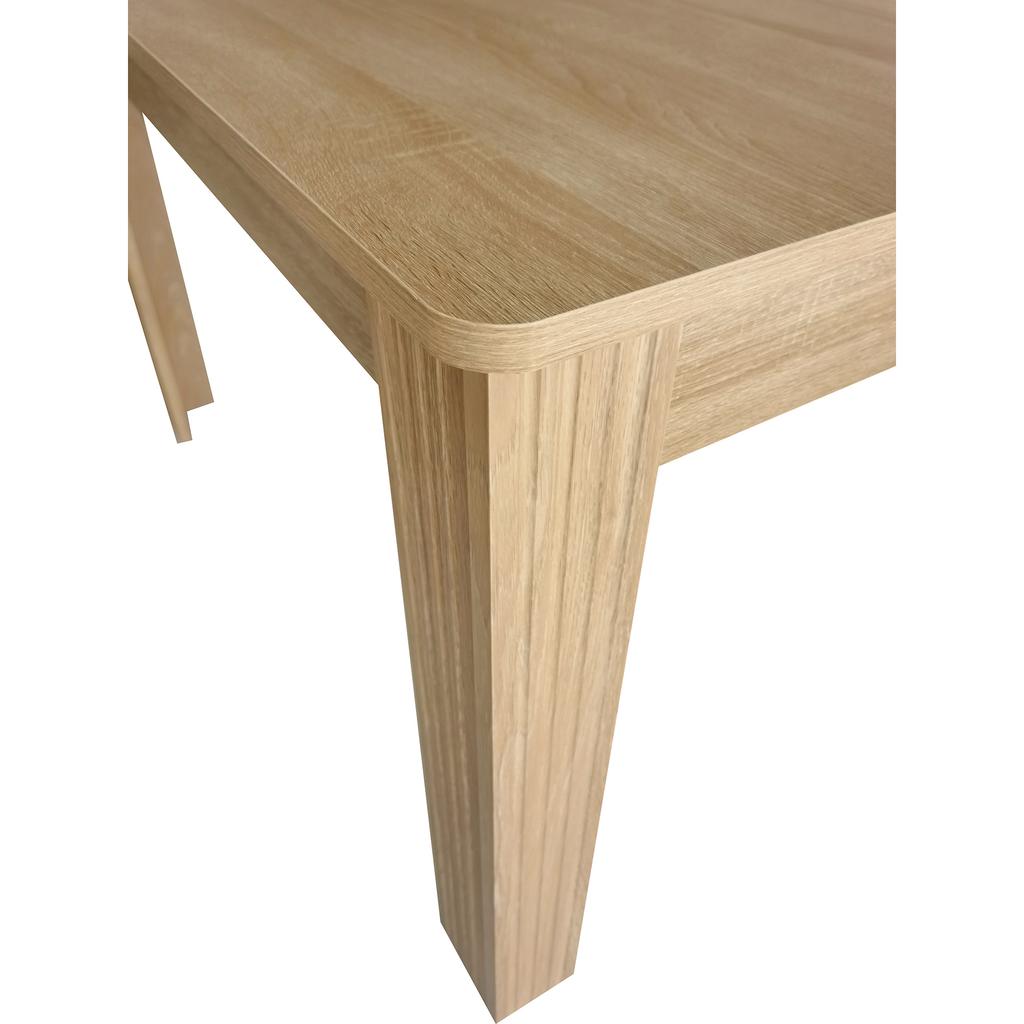 Dining Table, Table with Four Legs, Oak Wood Table, Rectangular Dining Table, Oak Color[OLD SKU:WF312300AAE]