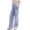 Women's High Waist Polka Dot Wide Leg Pants - Yellow