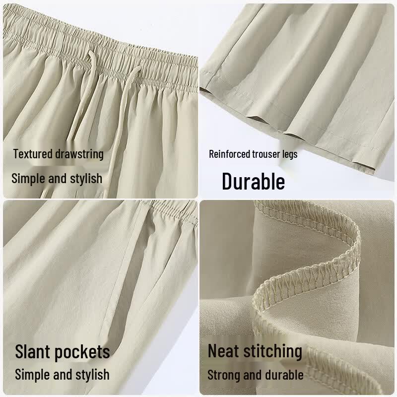 TonLion Men's Summer Cool Feel Casual Shorts