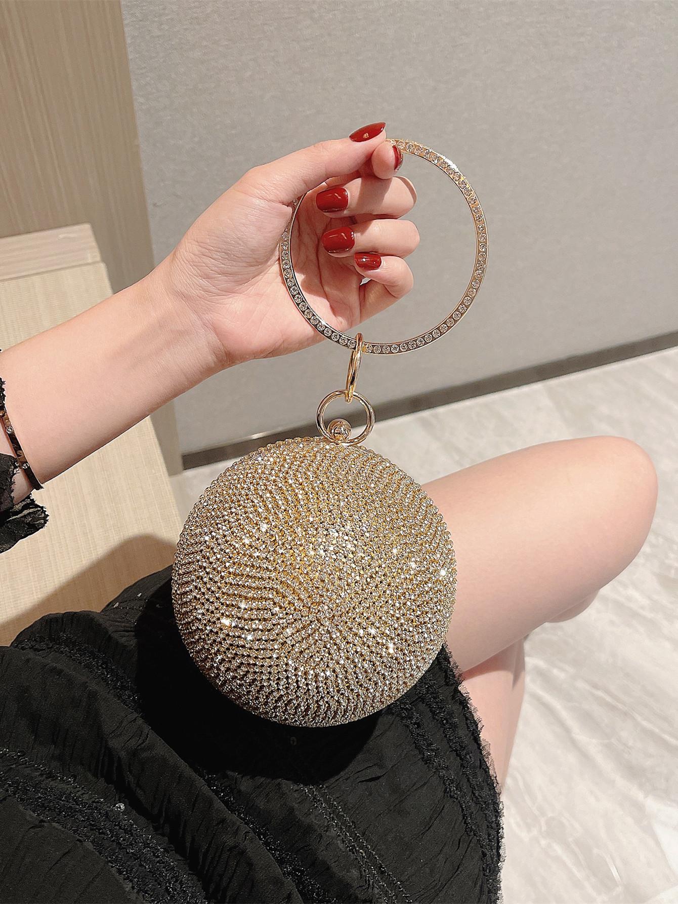 Ladies Luxury Bags Csw003 Women's Fashion Ball Sparkling Luxury Rhinestone Dinner Bag Full Of Diamond Party Bag Clutch Bag Party Bag Prom Bag Evening Bag