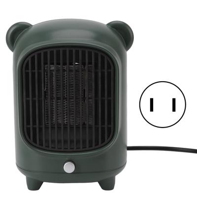 Prostorový ohřívač Rychlé Tiché Topení Zelený Přenosný Mini Stolní Elektrický Ohřívač pro Kancelář Kolej